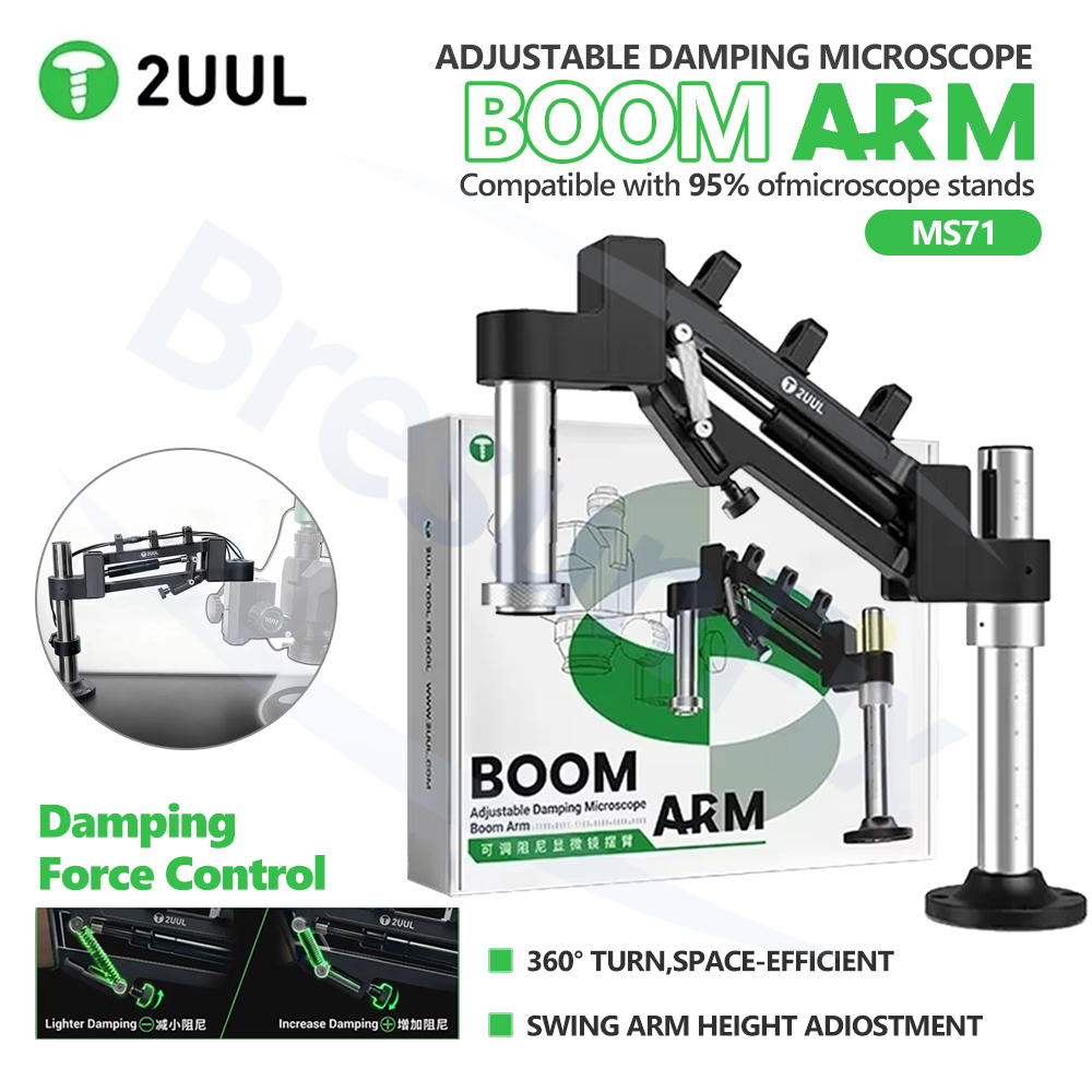 Electronics Repair Microscope - 2UUL MS71 Verstelbare Demping Microscoop Zwenkarm