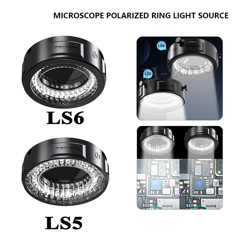 Electronics Repair Microscope - Monteur LS5 LS6 Microscoop Ringlicht Gepolariseerde
