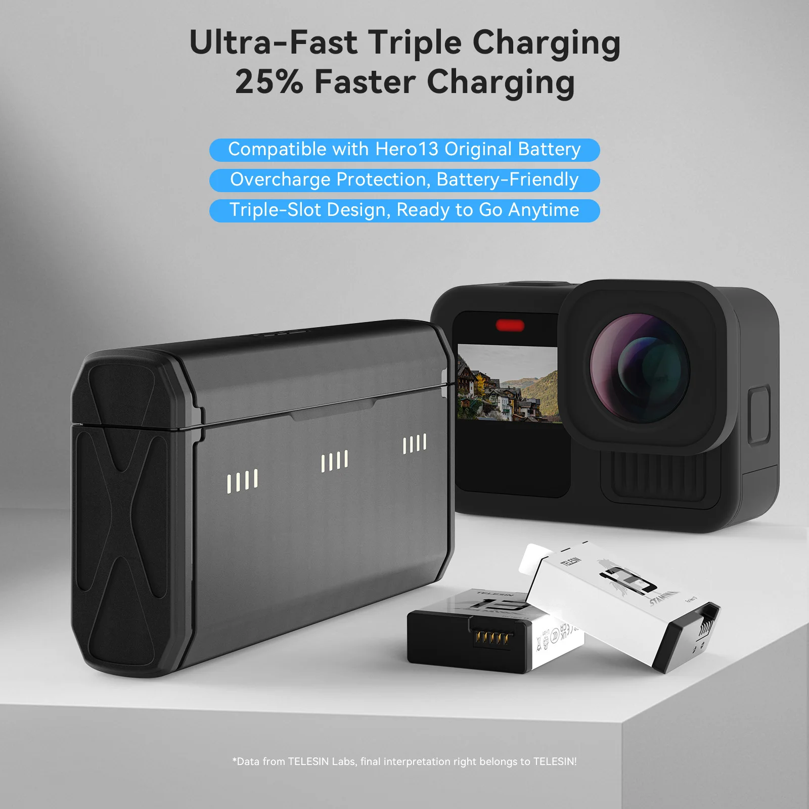 TELESIN Draagbare snellaadbox  - Gopro Action Camera Hero 13 Black recensie en prijs