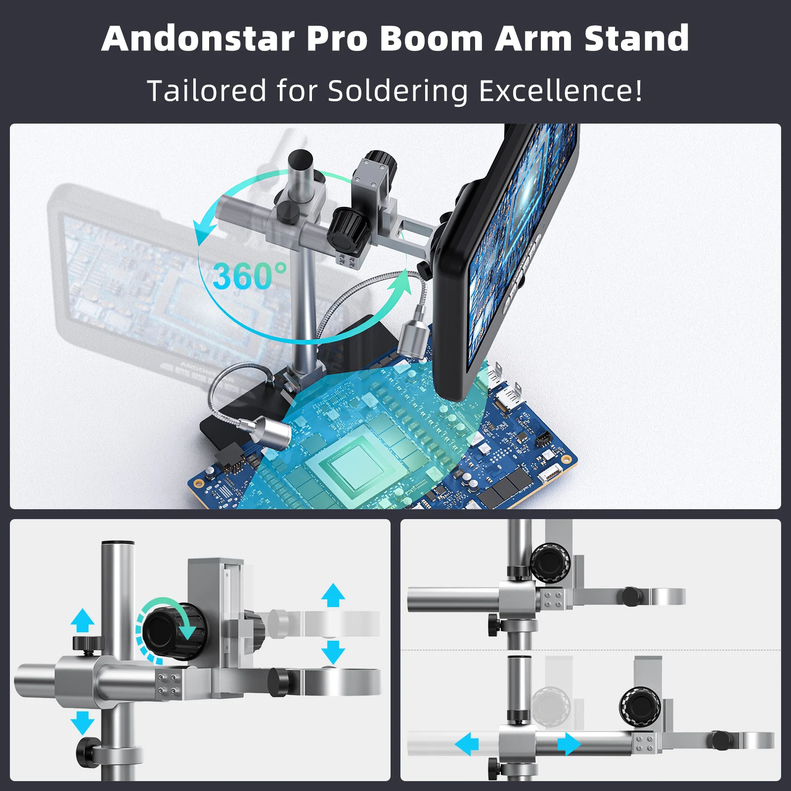 Andonstar AD210S-Pro 4K 60FPS  - Electronics Repair Microscope recensie en prijs