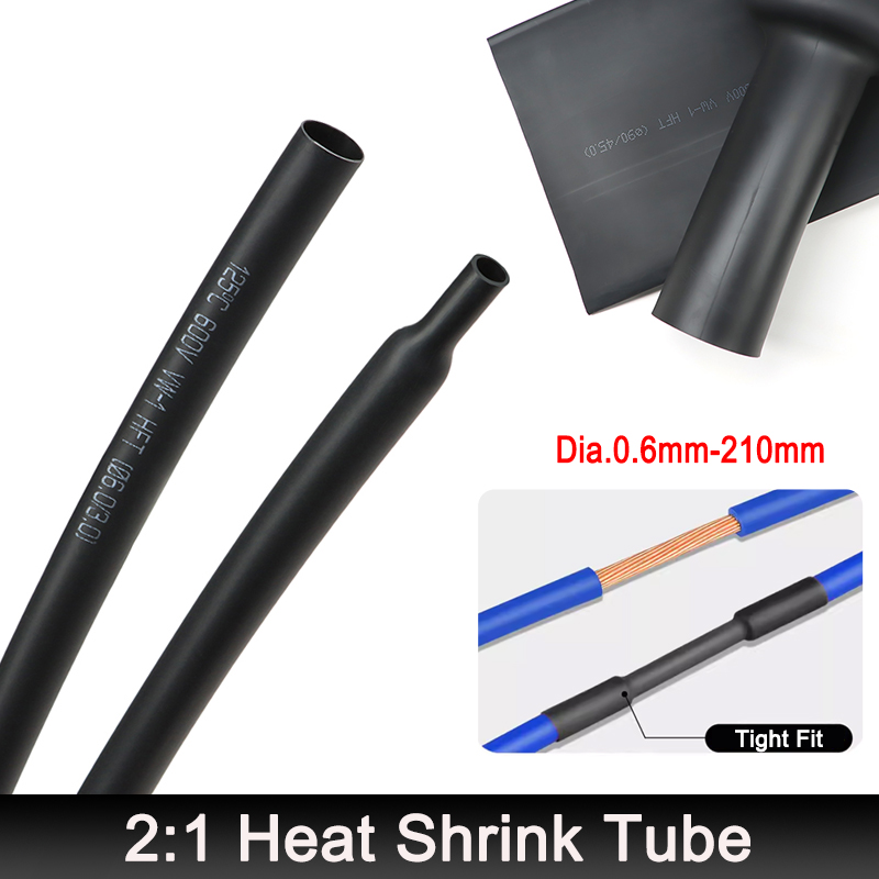 Zwart 2:1 Krimpkous Dia.0.6mm  - Electronics Repair Youtube recensie en prijs