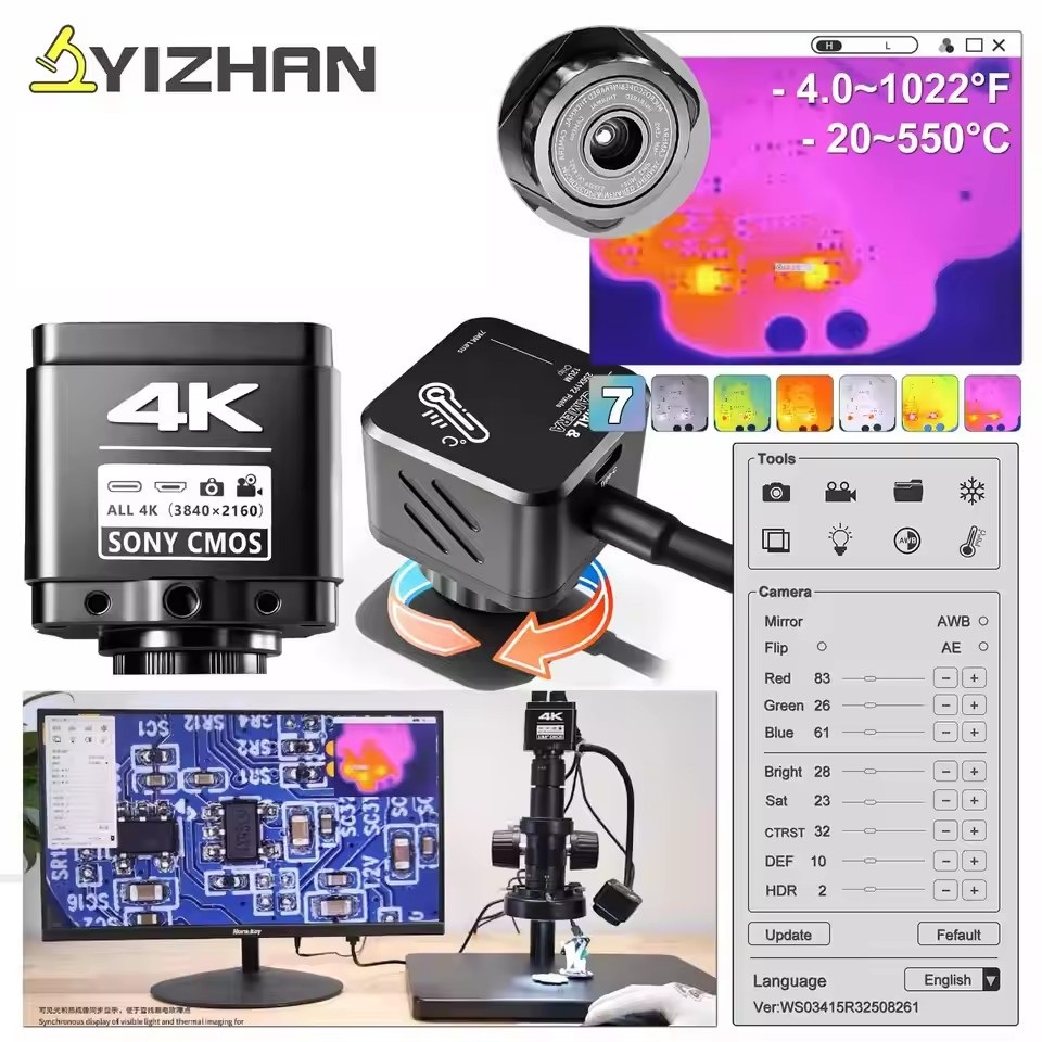 YIZHAN Warmtebeeldcamera 256*1 - Electronics Repair Microscope recensie en prijs